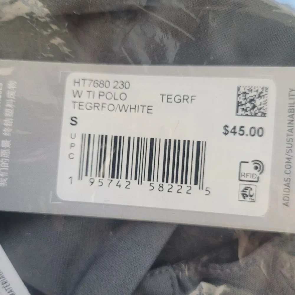 Adidas Women's Team Issue Polo HT7680 Gray Size‎ Small